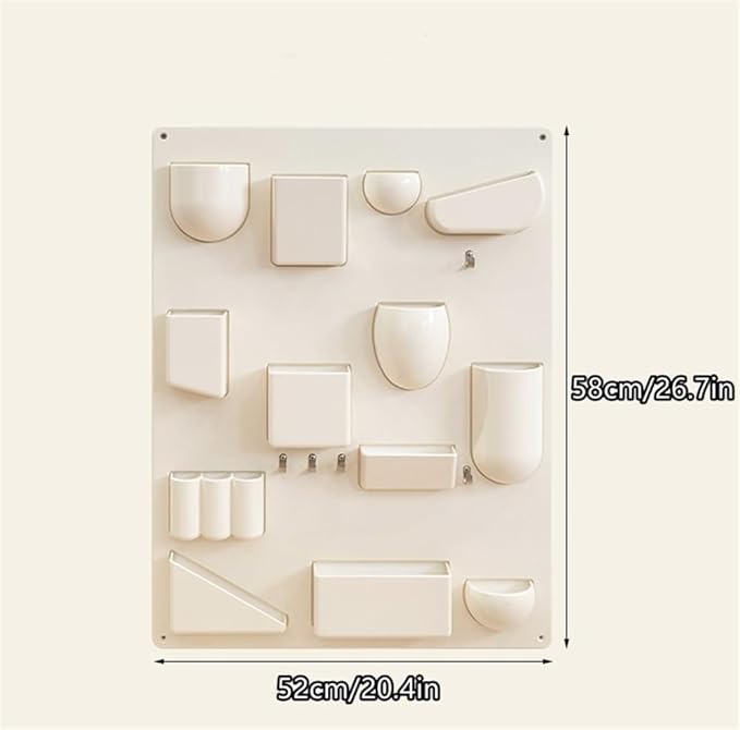 🪞✨ Multi-Grid Wall Shelf – Modern Home Vibes 🏡💖