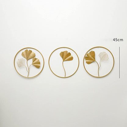 🍂✨ Golden Ginkgo Wall Art – Elegant Leaf Decor 🌟🏡