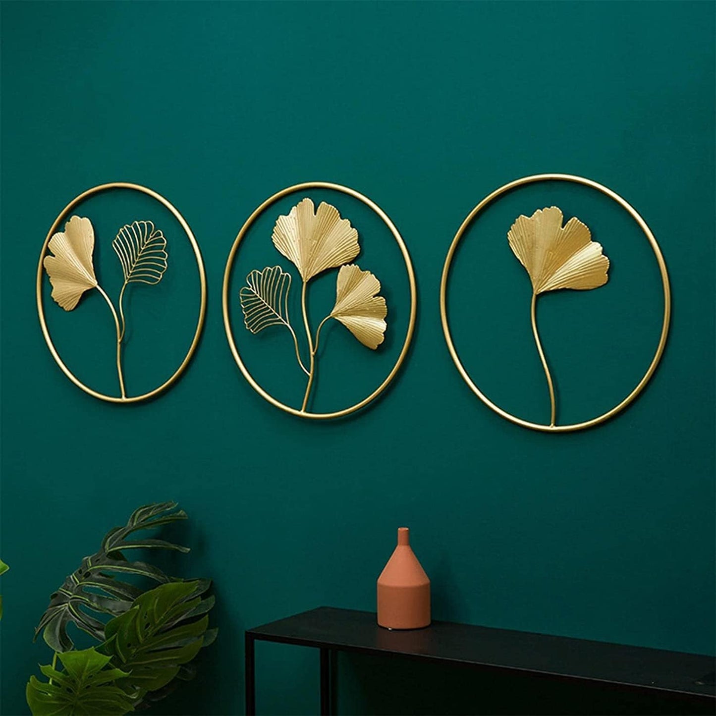 🍂✨ Golden Ginkgo Wall Art – Elegant Leaf Decor 🌟🏡