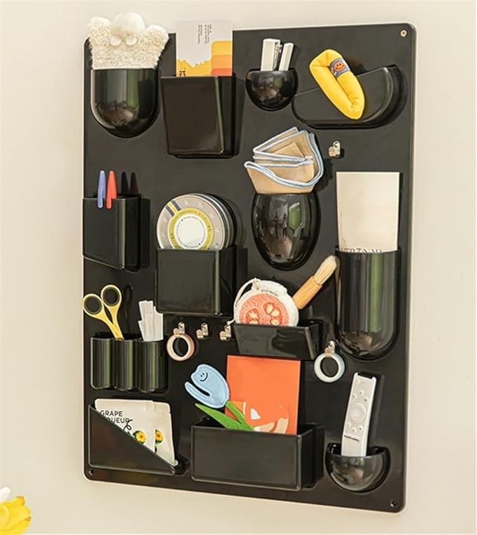 🪞✨ Multi-Grid Wall Shelf – Modern Home Vibes 🏡💖