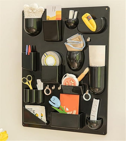 🪞✨ Multi-Grid Wall Shelf – Modern Home Vibes 🏡💖
