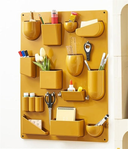 🪞✨ Multi-Grid Wall Shelf – Modern Home Vibes 🏡💖