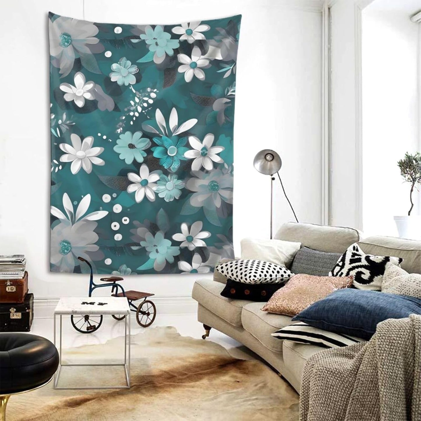 🌿✨ Boho Vibes Wall Tapestry 🌸🌀
